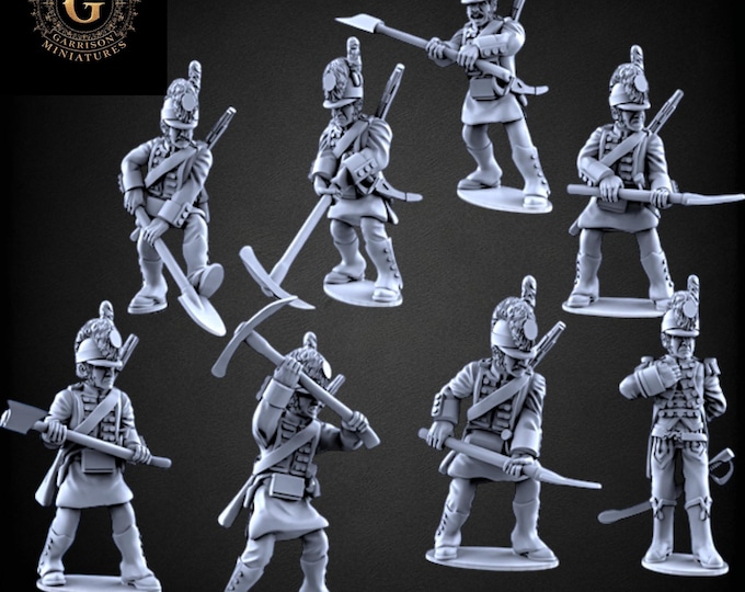 Napoleonic Spanish Sappers: 28mm 1/56