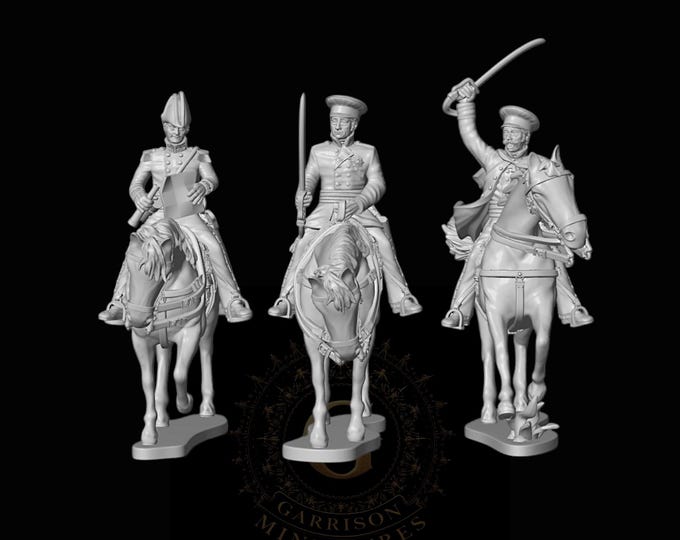 Prussian High Command X3: 28mm