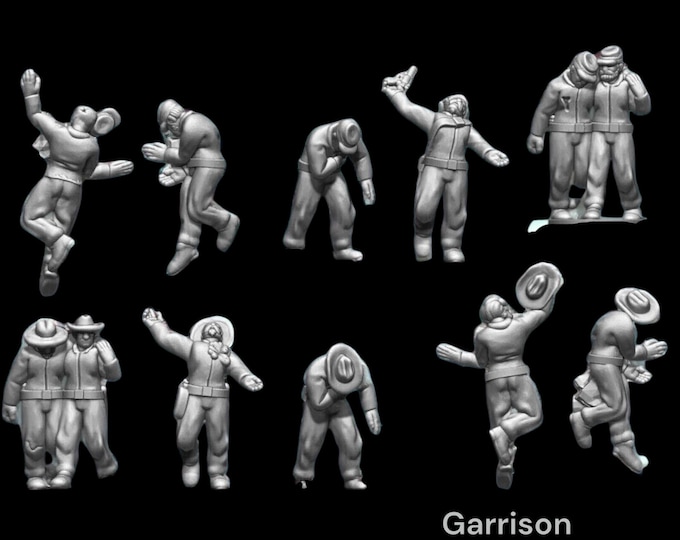 15mm & 13.5mm Epic Scale American Civil War Union and Confederate Casualties Wargames Collectors Figures by Eskice for Garrison Miniatures