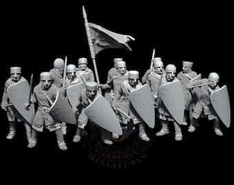12th Century European Knights- 28mm 1/56