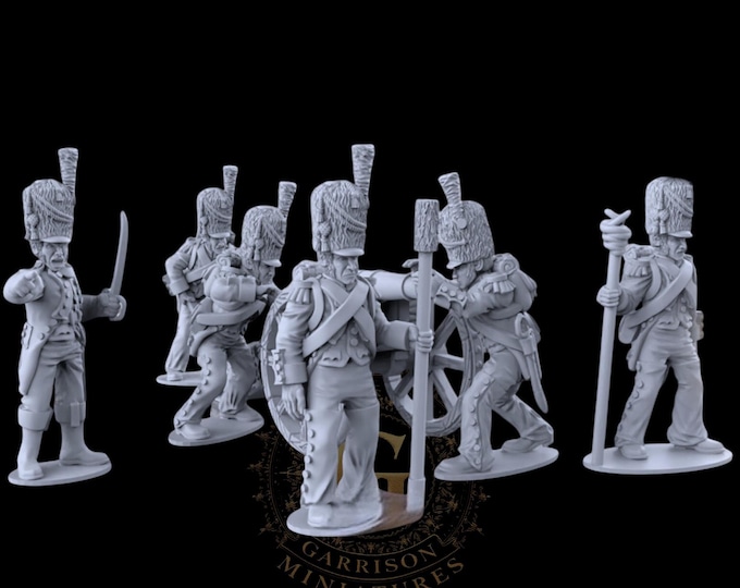 Napoleonic French Guard Artillery  28mm 1/56