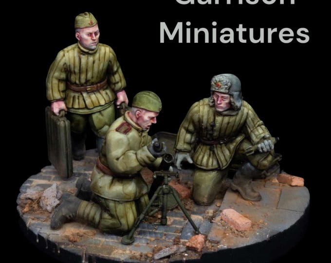 Soviet 50mm Mortar 28mm 1/56