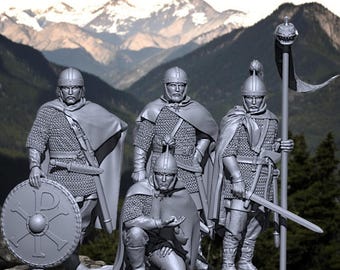 Visigoth Nobles Command Group 28mm 1/56