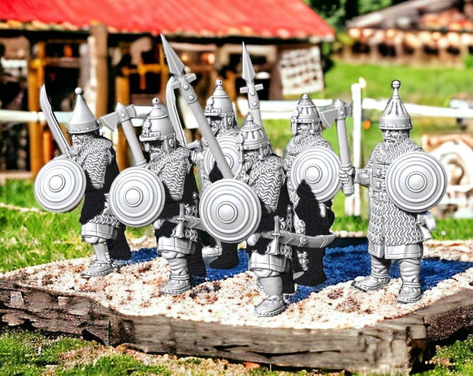Medieval Russian / Cossack / Muscovite Heavy Noble Infantry 28mm 1/56