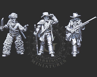 Mountain Men/Trappers, 28mm/32mm