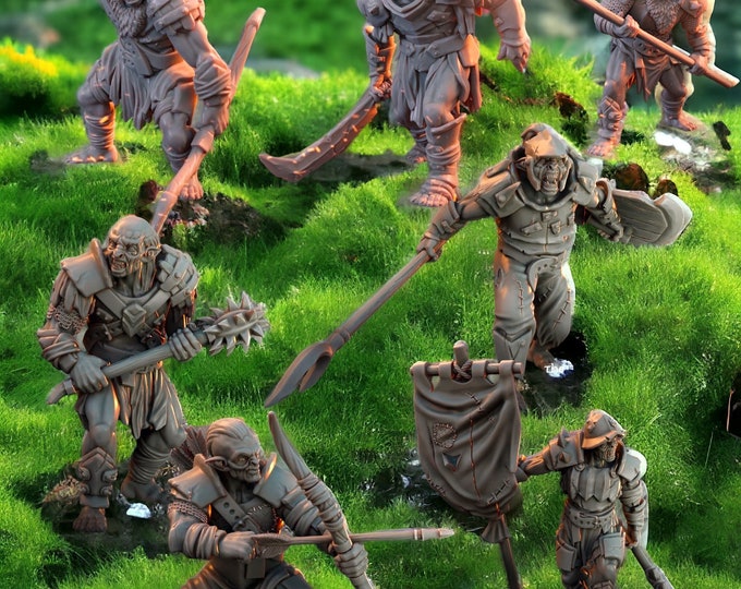 Assault Orc Squad 28mm 1/56