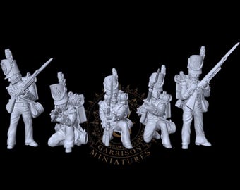 Napoleonic British Infantry Set 3 X5 28mm 1/56
