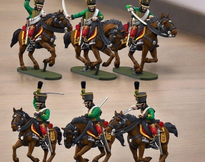 Napoleonic Austrian Hussars Skirmish Set A 28mm 1/56