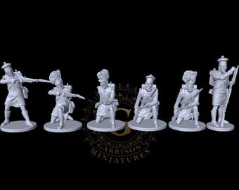 Napoleonic Highlanders Black Watch/Camerons Firing Set 2 28mm 1/56