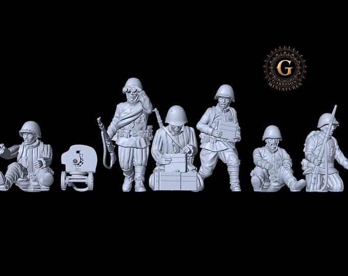 Red Army MMG Unit 28mm 1/56