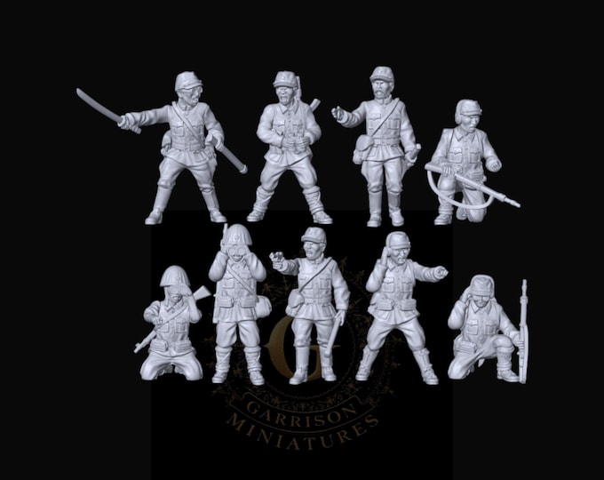 Japanese HQ X9: 20mm and 28mm WW2 Wargame and Display Miniatures