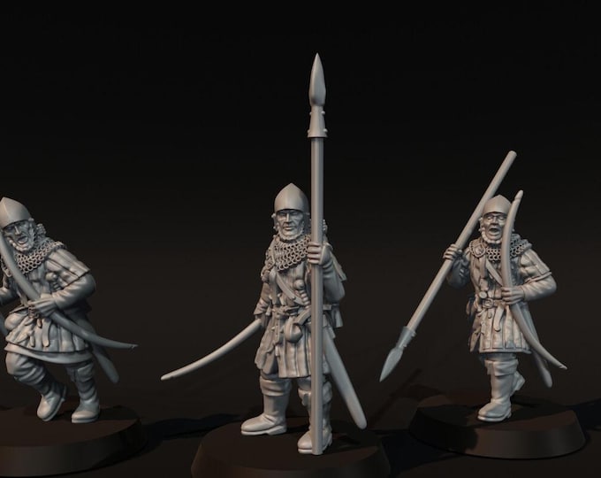 Provincial Archers with Spears 28mm 1/56