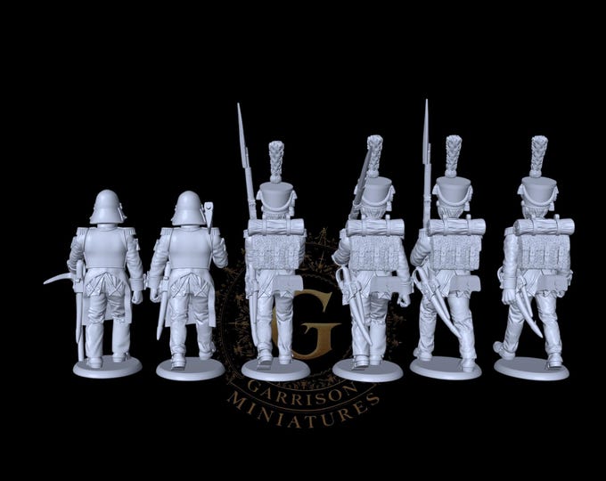 Duchy of Warsaw Foot Artillery Marching: 28mm