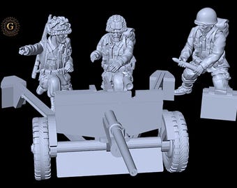 US Airborne M3 Anti-Tank Gun 28mm 1/56