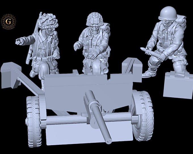 US Airborne M3 Anti-Tank Gun 28mm 1/56