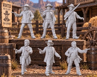 HO Scale Wild West 1/87 Unpainted Resin Western Movie Legends Miniatures Train Layout