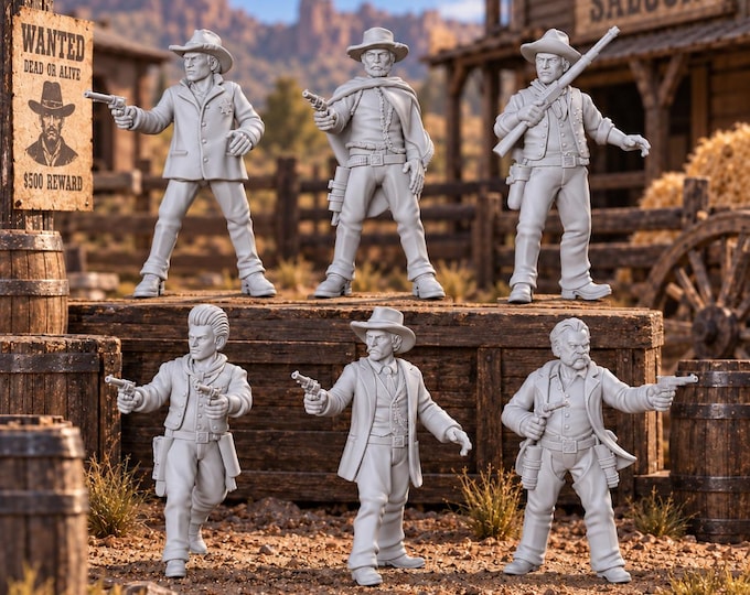 HO Scale Wild West 1/87 Unpainted Resin Western Movie Legends Miniatures Train Layout
