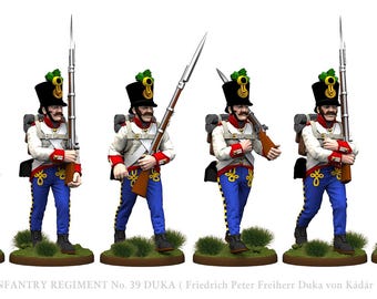 Napoleonic Austrian Hungarian Fusiliers Line Order - 28mm 1/56