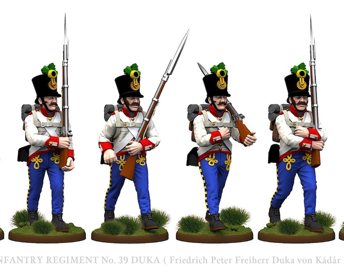 Napoleonic Austrian Hungarian Fusiliers Line Order - 28mm 1/56