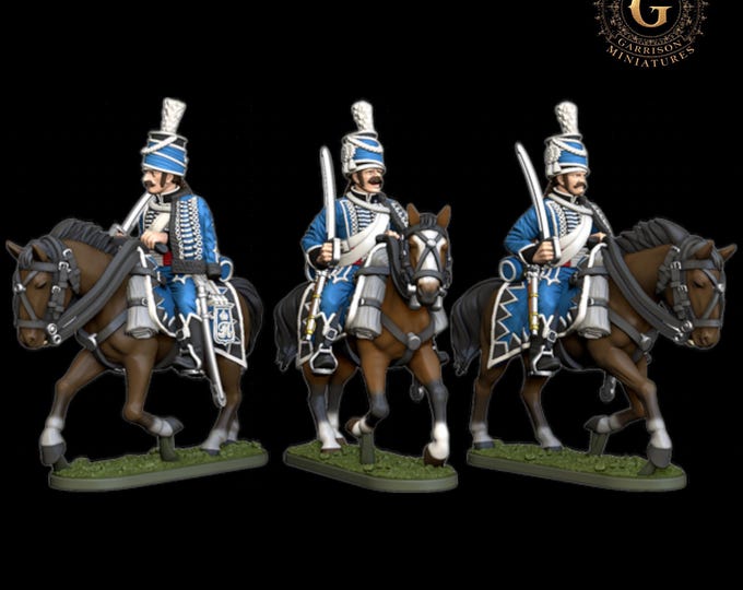 Napoleonic Saxony Hussars Line Order 28mm 1/56