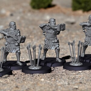 Ancient Roman Manuballista Unit Saga Carthage Hail Caesar 28mm 1/56 Unpainted Wargames Collectors Figures by RW for Garrison Miniatures