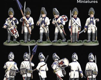 Saxony Grenadiers Command 1806 28mm