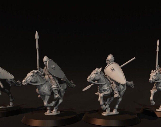 Mounted Norman Knights Set 2 - Hastings,28mm 1/56