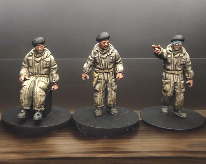 British/Canadian Tank Crew, 28mm 1/56