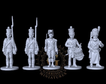 Napoleonic French Infantry X5 28mm 1/56