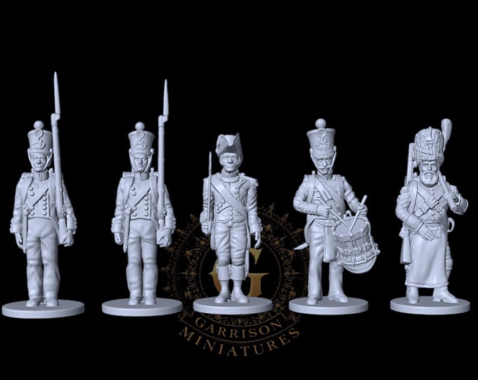 Napoleonic French Infantry X5 28mm 1/56
