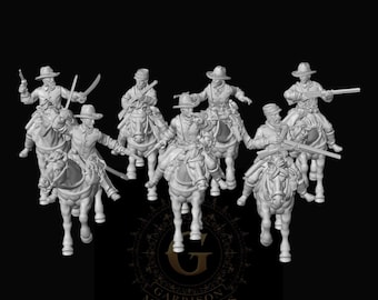 Mounted 7th Cavalry, 28mm/32mm