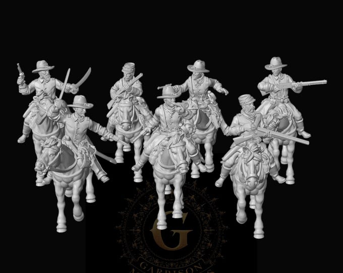 Mounted 7th Cavalry, 28mm/32mm