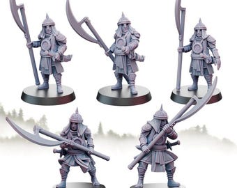 Araby/Easterling Palace Guard with Great Axes 28mm 1/56