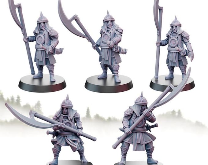 Araby/Easterling Palace Guard with Great Axes 28mm 1/56