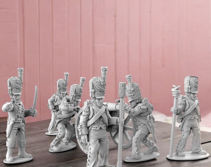 Napoleonic French Guard Artillery  28mm 1/56