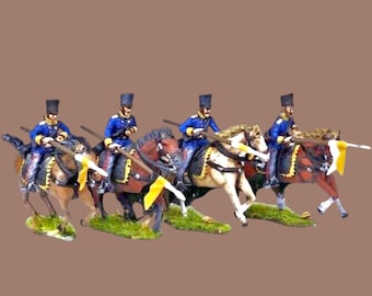 Napoleonic Prussian Landwehr Cavalry Charging  28mm 1/56