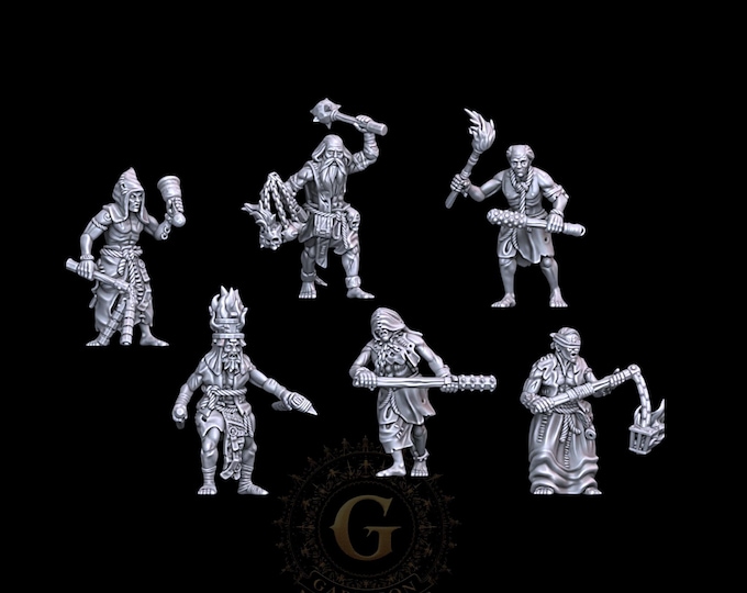 Trench Crusade Compatible Flagellant Scourged Choir 32mm or 28mm