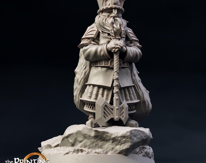 Dwarf King Statue 28mm 1/56