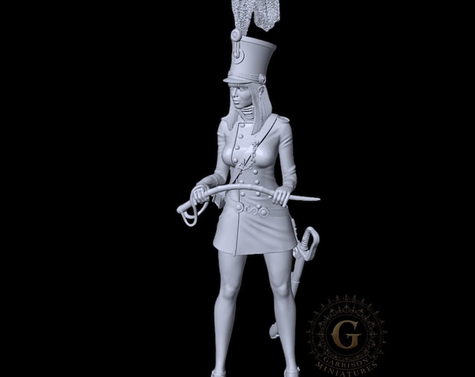 Prussian Pin-Up, Napoleonic 75mm Collectors Figure 3"+ Tall
