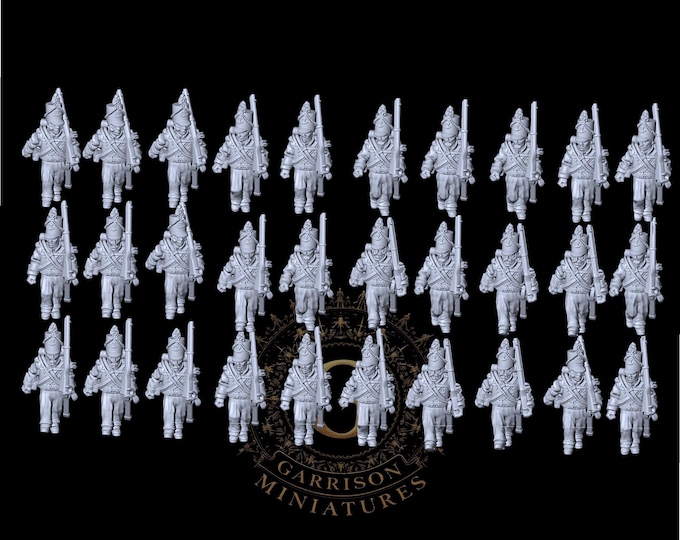 British 95th Rifles Platoon X30 : 15mm or 13.5mm Epic Scale