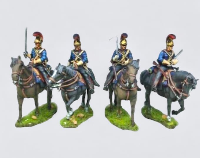 Napoleonic British Heavy Cavalry Royal Horse Guards (The Blues)  28mm 1/56