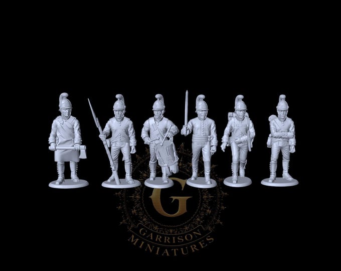 Austrian German Fusiliers Command Pre-1809 28mm 1/56