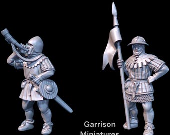 28mm Early C14th Men at Arms Command 28mm 1/56