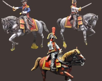 Napoleonic Spanish Infantry Mounted Officers 28mm 1/56