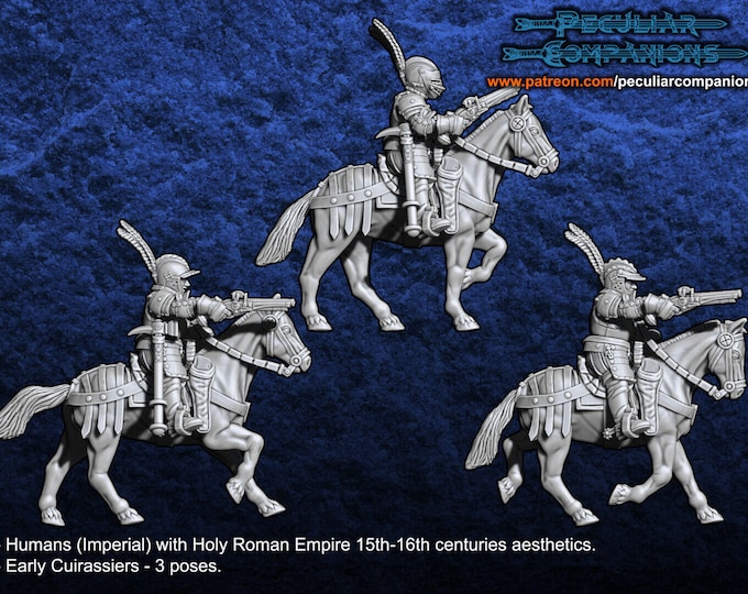 15th/16th Century Empire / Tudor Cuirassiers 28mm 1/56