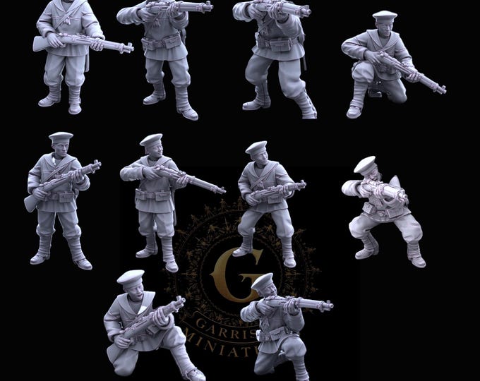 Japanese Naval Garrison Infantry X10: 28mm