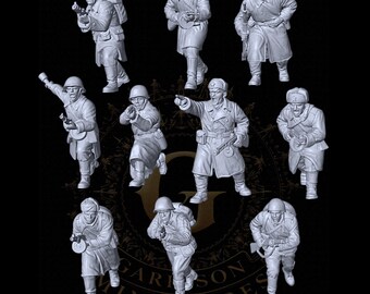 WW2 Red Army Winter Infantry Unit - X10 28mm