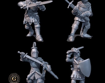 Medieval Knight Personalities - 28mm 1/56