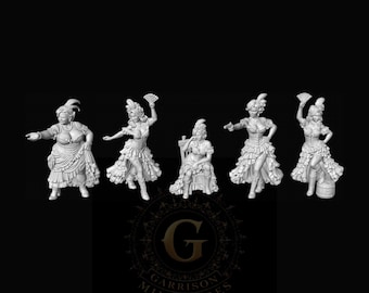 Saloon Dancing Girls X5: 28mm
