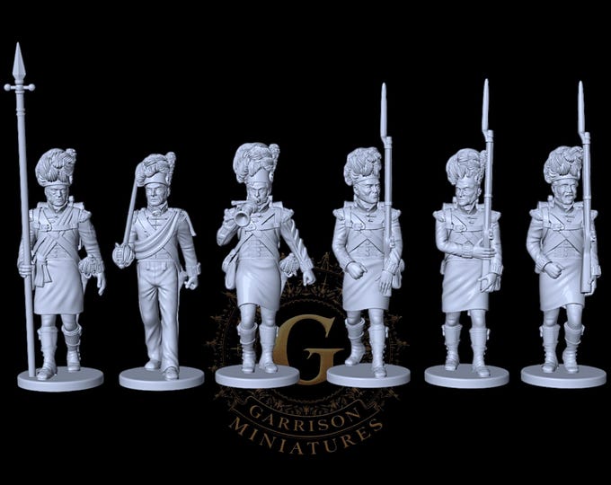 Napoleonic Highlanders Black Watch/Camerons Firing Set 2 28mm 1/56